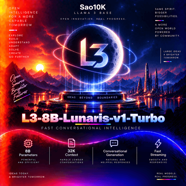 L3-8B-Lunaris-v1-Turbo
