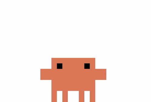Animated pixel-art Claude mascot, an orange character waving with a playful expression.